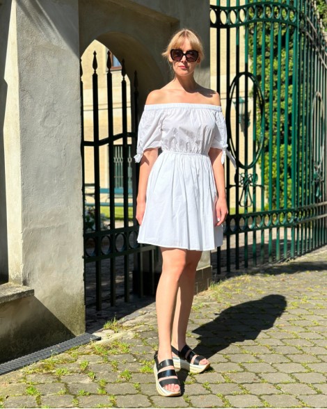 Šaty dámské Guess bílé 
